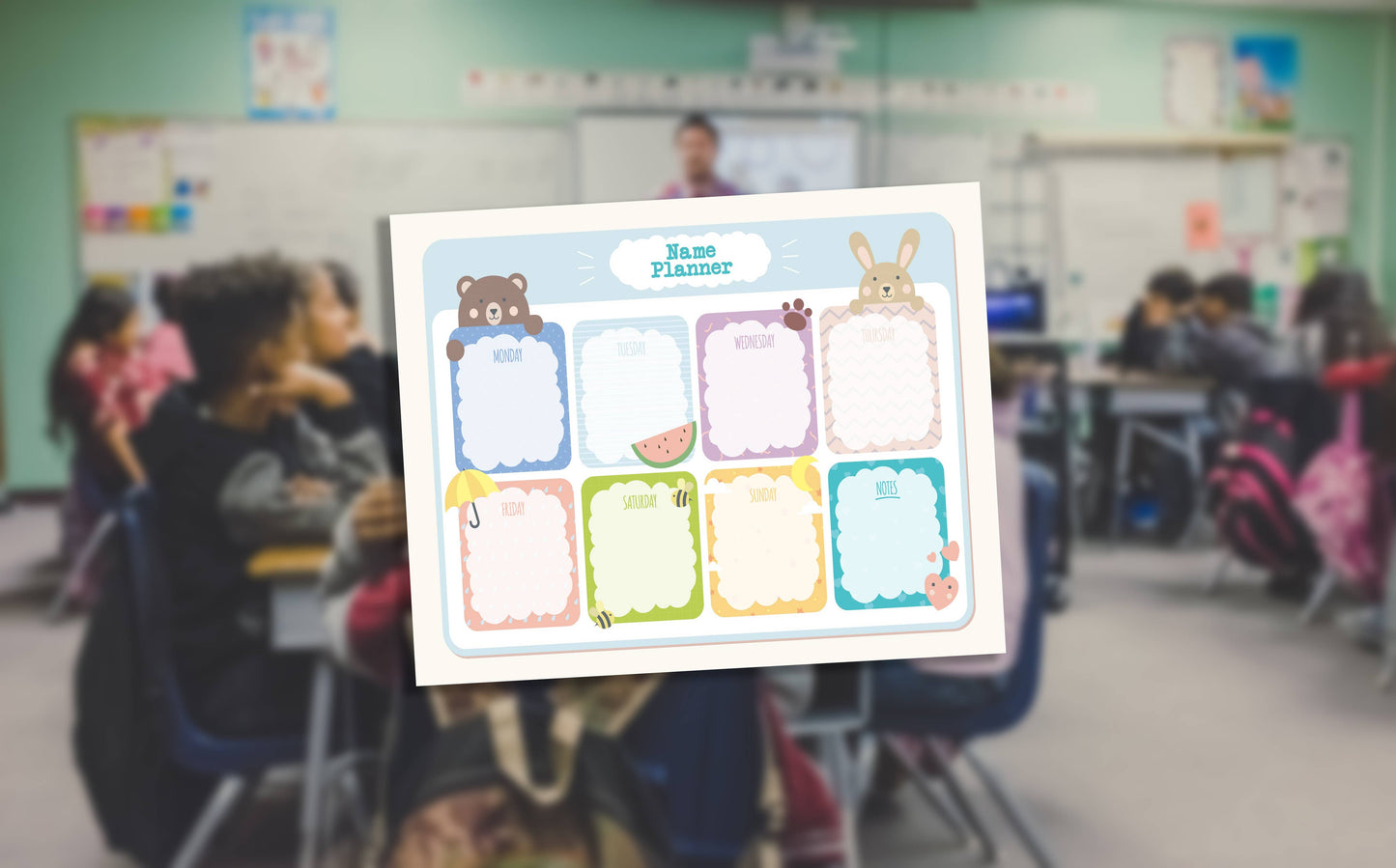 Kids Weekly Planner Whiteboard To Do List