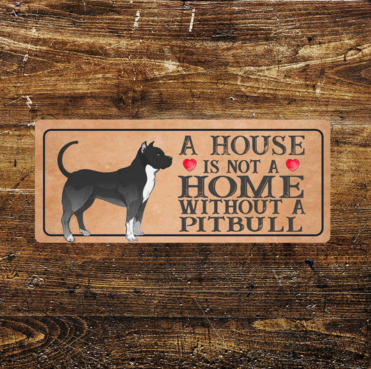 Pitbull Dog | Metal Sign Plaque