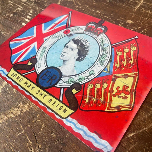 Oxo Cube Queen Elizabeth II Long May She Reign | Metal Sign