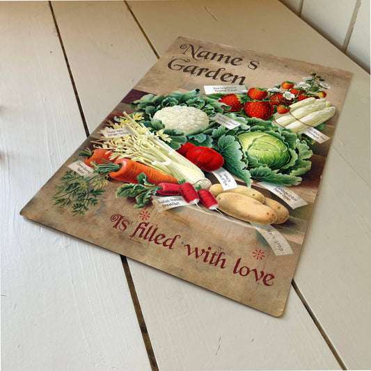 Personalised Name Garden Metal Sign