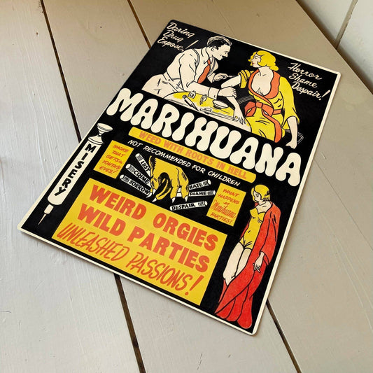 Marijuana Movie | Metal Movie Wall Sign