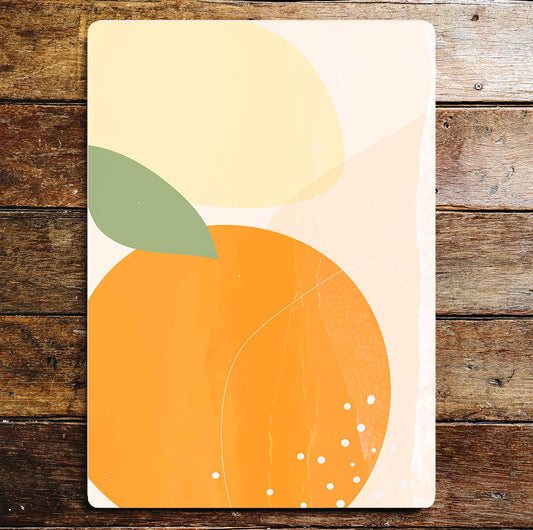 Orange Fruit Kitchen pattern kitchen | Metal Wall Sign