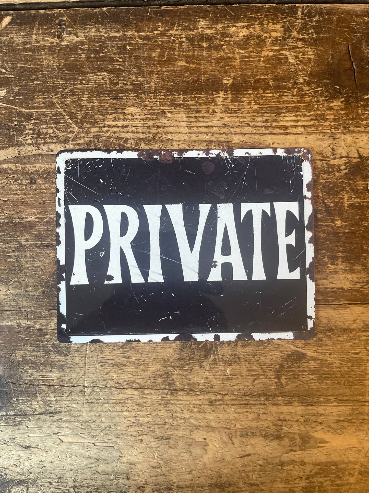 Private Metal Advertising Wall Sign