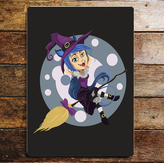 Halloween cat woman | Metal Sign Plaque
