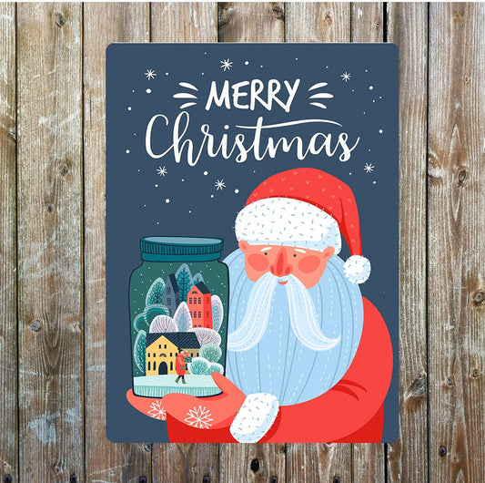 Merry Christmas, father Christmas, | Metal Sign Plaque