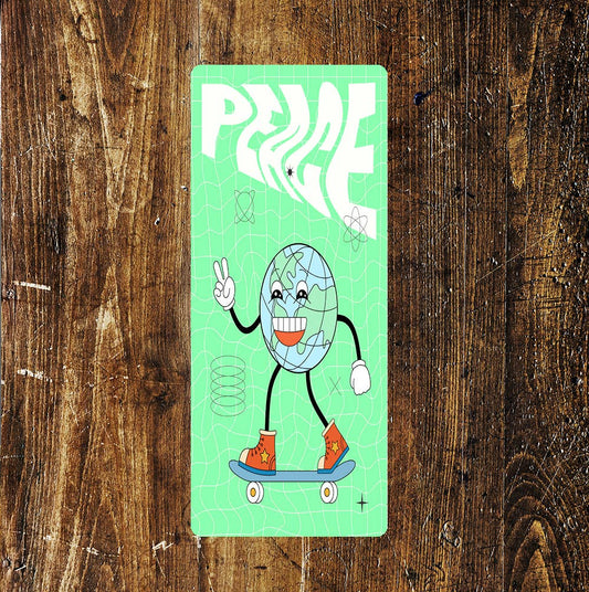 World Peace Positive Bright Colourful Fun Art | Metal Sign
