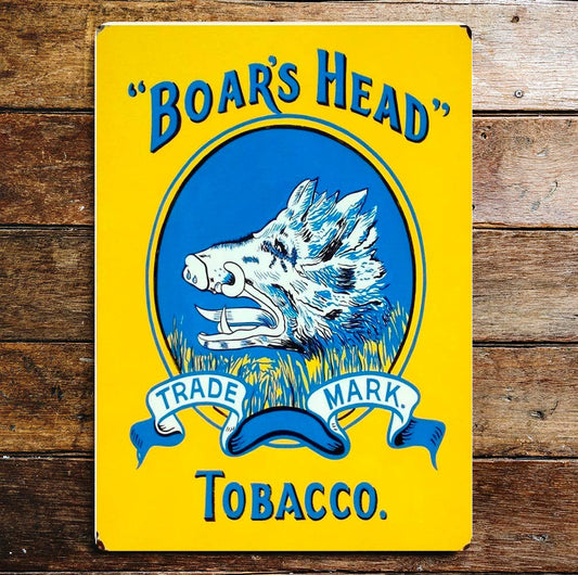 Boars Head Tobacco | Metal Advertising Wall Sign