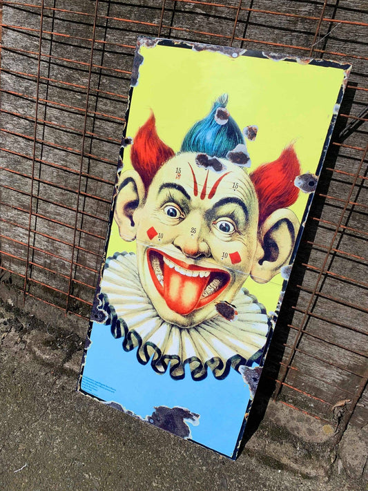 Circus Clown Scary Face | Metal Wall Sign