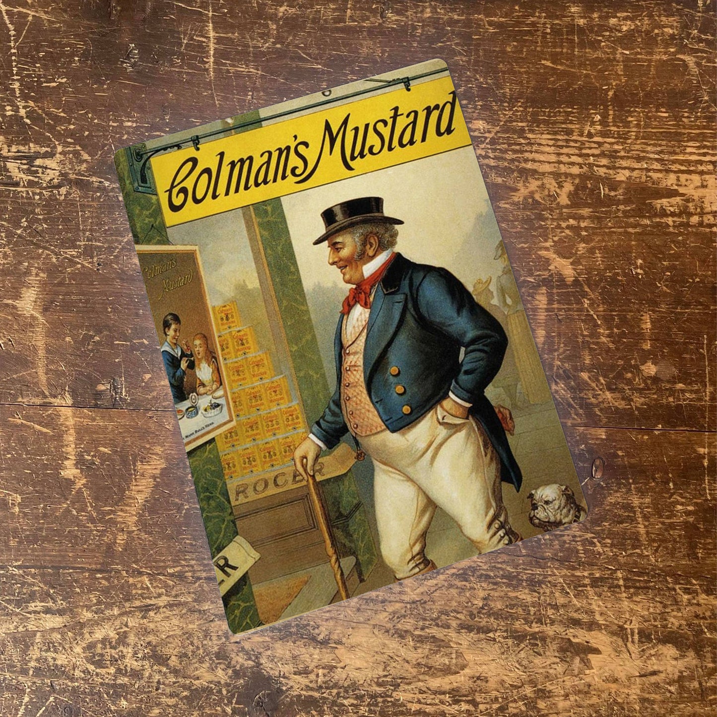 Colmans Mustard Shop | Metal Advertising Wall Sign