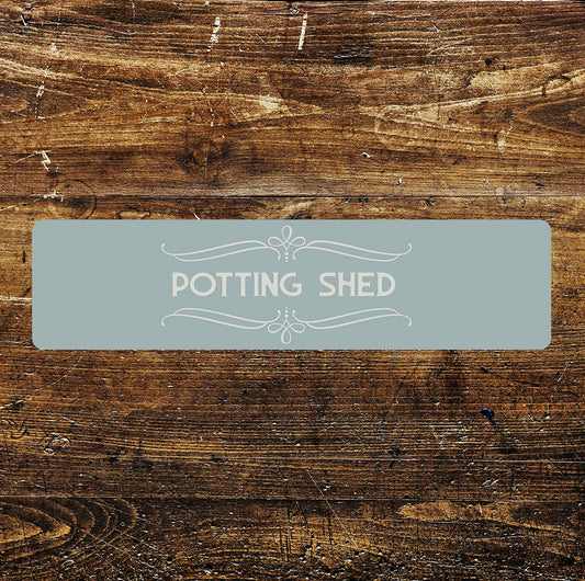 Potting shed quote Metal Sign Plaque