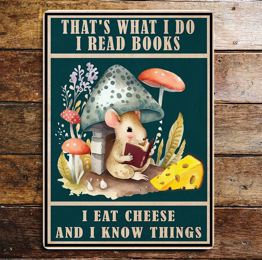 Books Reading School Fun Art | Metal Sign Plaque