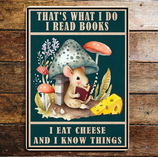 Books Reading School Fun Art | Metal Sign Plaque