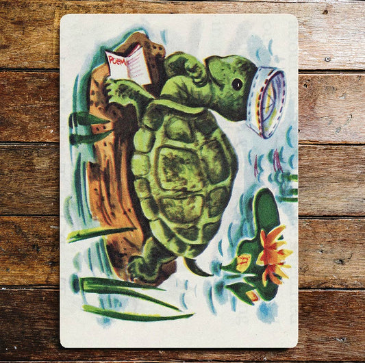Turtle Tortoise Cute Animal | Metal Wall Sign