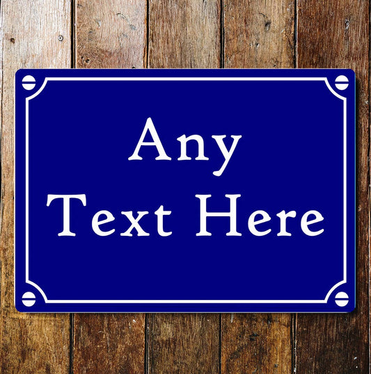 Lifestyle personalize any text art | Metal Sign Plaque