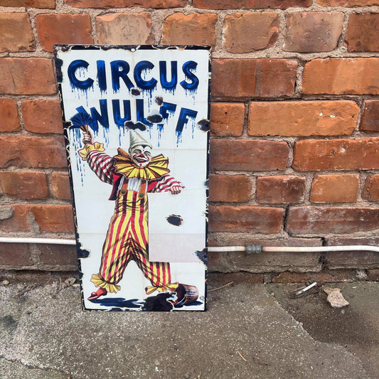 Circus Wulff Clown | Metal Sign