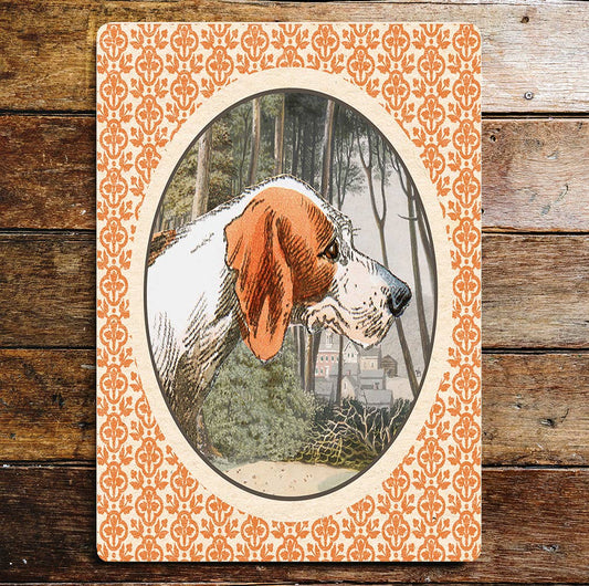 Hound Hunting Dog | Metal Sign Plaque
