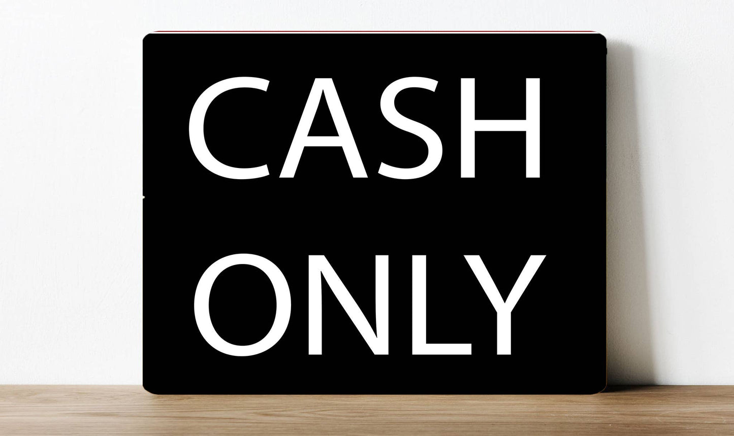 Cash Only Business Bar Restaurant Shop | Metal Sign Plaque