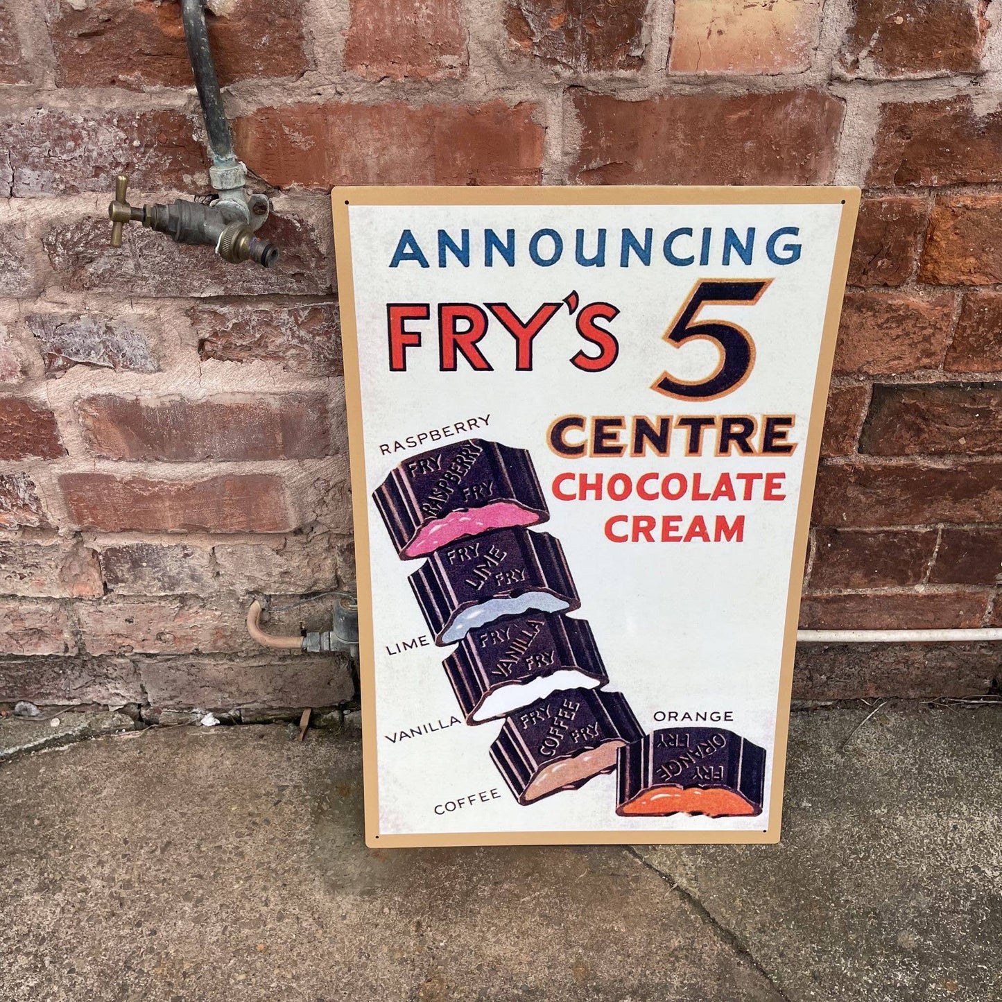 Frys 5 Centre Cocoa & Chocolates | Metal Wall Sign