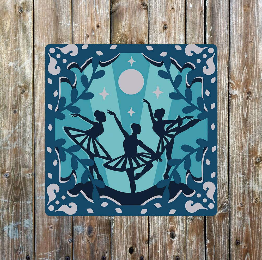 Ballet dancers | Metal Sign Plaque Square