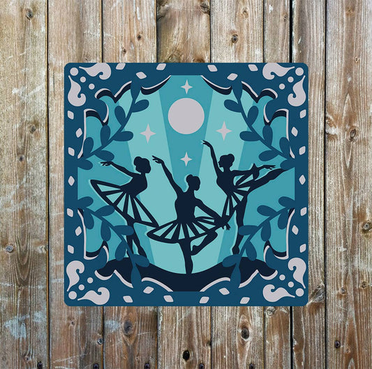 Ballet dancers | Metal Sign Plaque Square