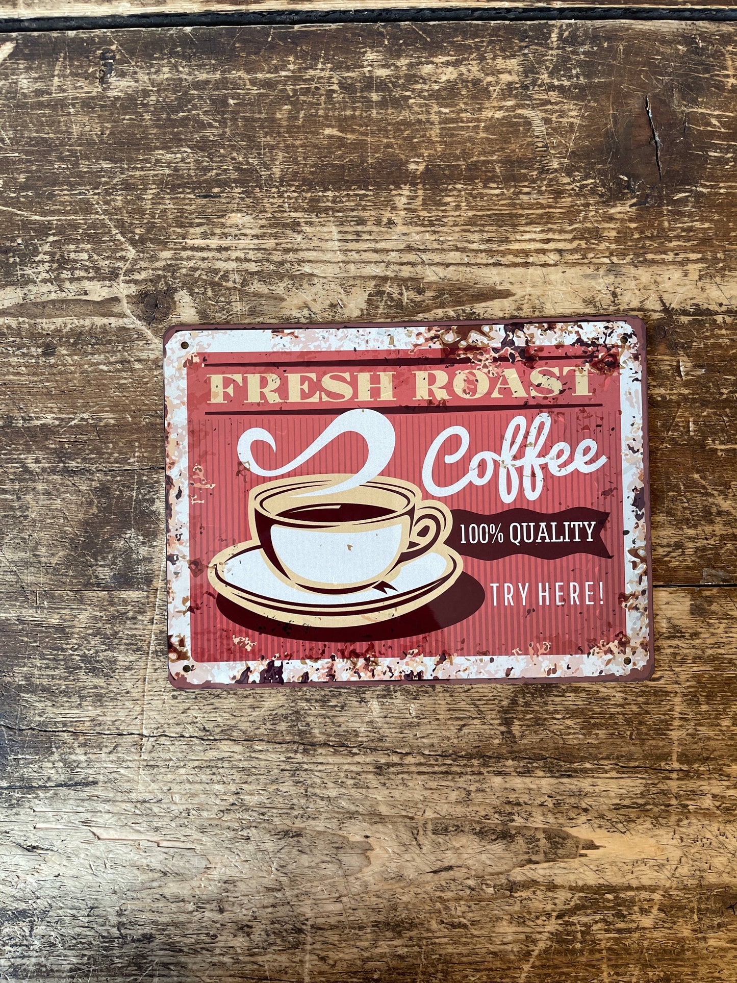 Fresh Roast Coffee | Metal Vintage Wall Sign