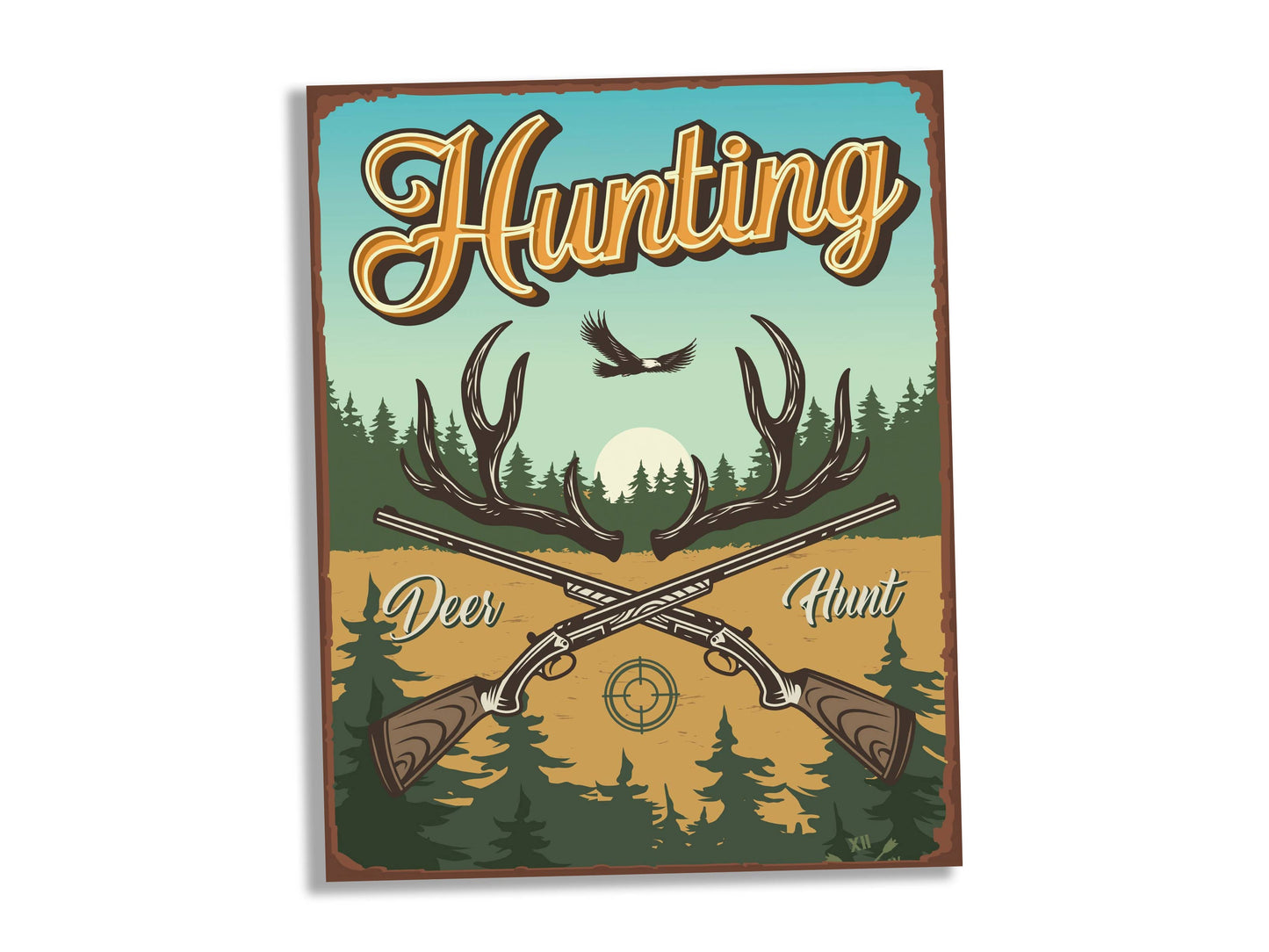 Deer Hunter Hunting | Metal Sign Plaque