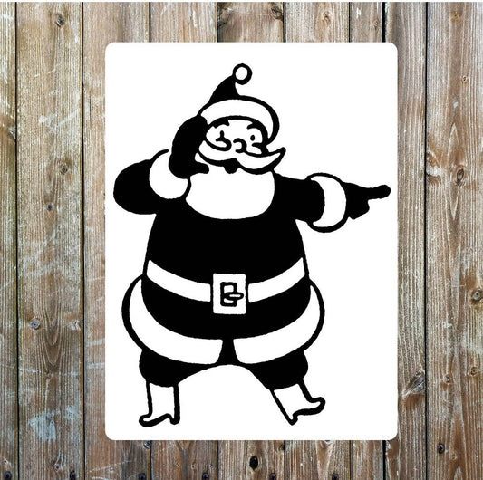 Retro Christmas art Metal Sign Plaque
