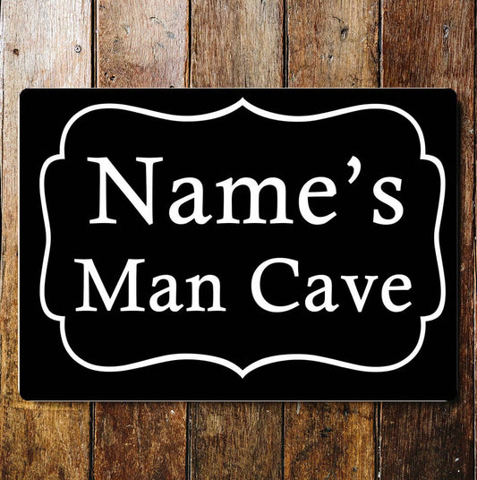 Man Cave Door Sign Personalised | Metal Sign