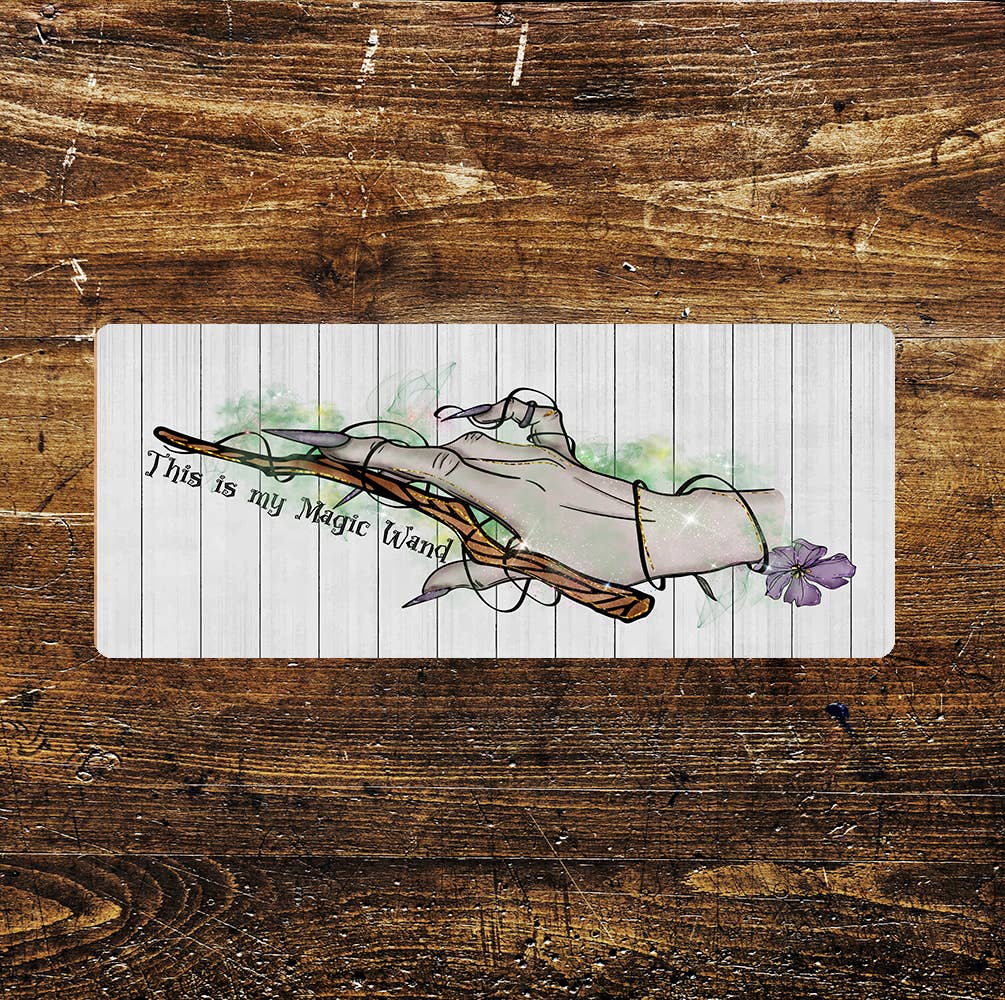 This Is My Magic Wand Halloween - | Metal Sign