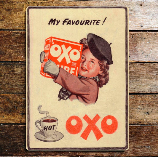 Oxo Cube My favourite Hot | Metal Sign