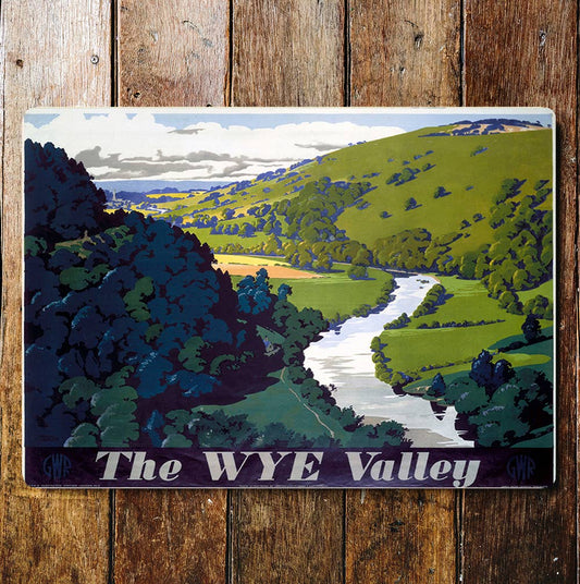 Wye Valley, wales art | Metal Sign Plaque