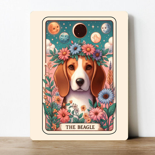 The Beagle Dog Tarot | Metal Sign Plaque