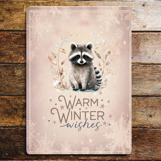 Warm Winter Wishes | Metal Sign Plaque