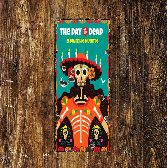 Day Of The Dead Skulls 2 - | Metal Wall Sign