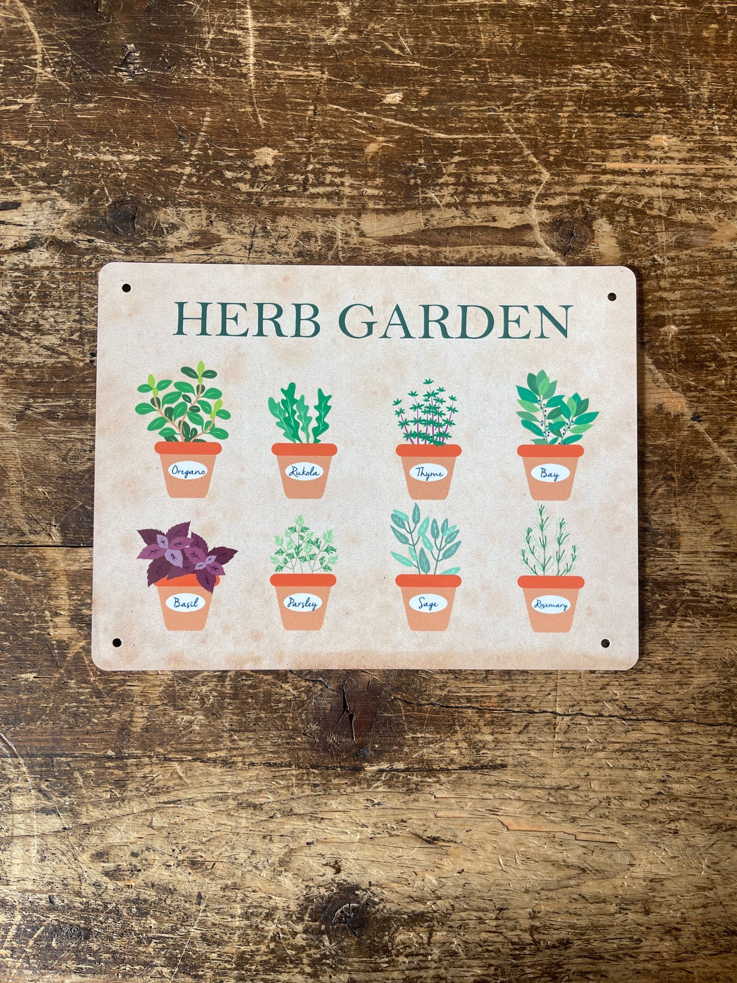 Herb Garden | Metal Sign Humorous Plaque