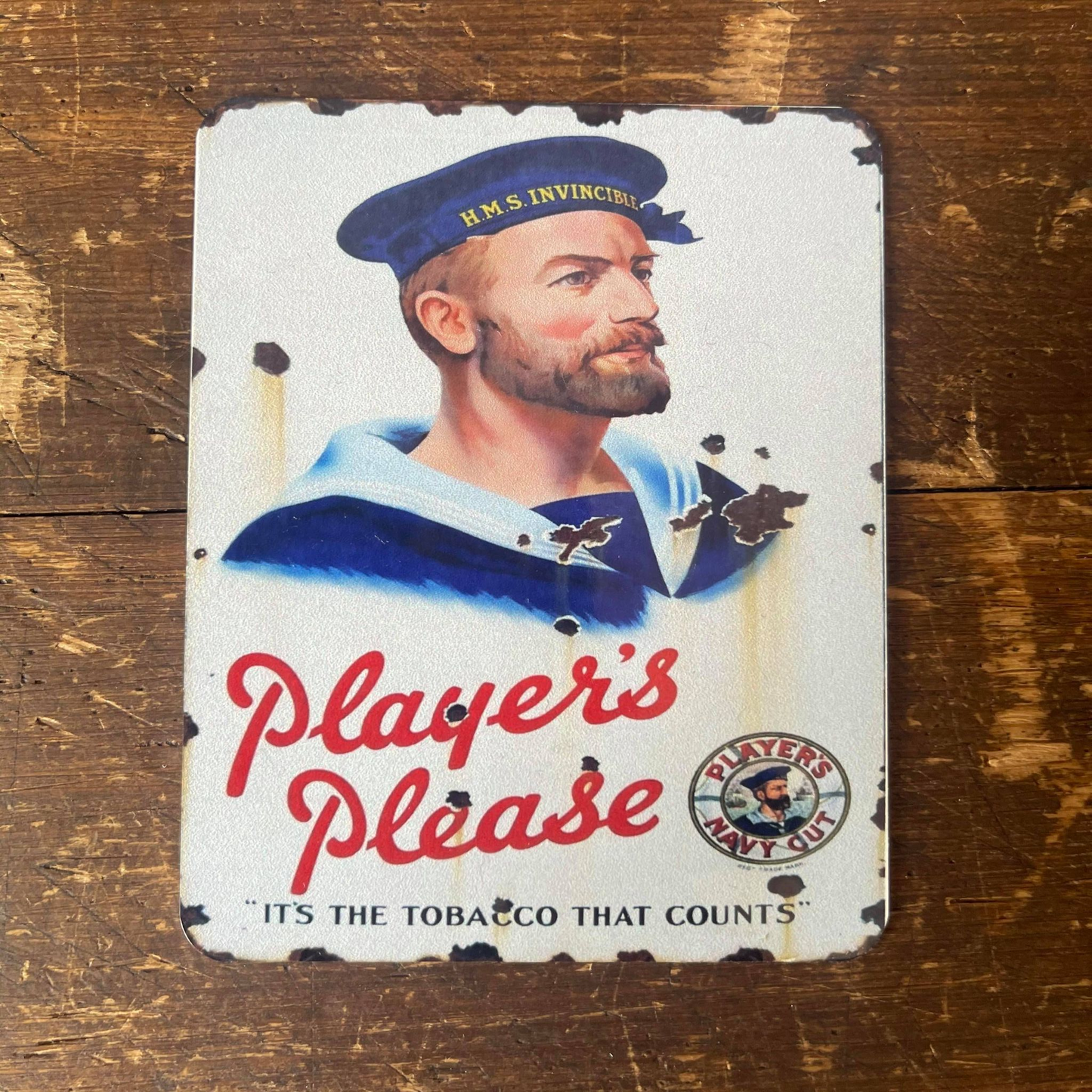 Navy Player Please Sailor | Metal Sign Plaque