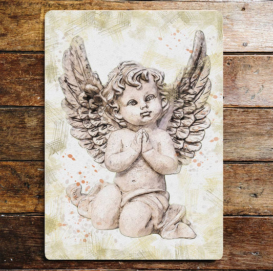 Angel Cute Cherub Angelic | Metal Wall Sign