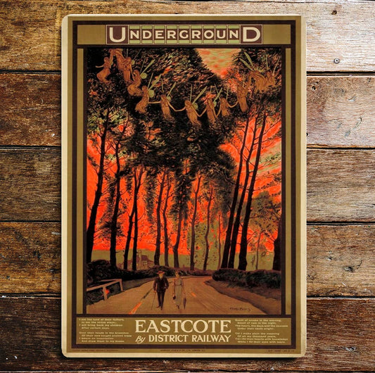 Underground Eastcote & District Railway | Metal Sign