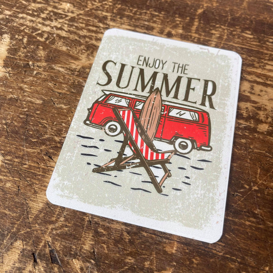 Enjoy The Summer Tin Sign | Metal Sign Plaque