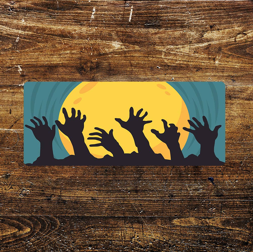 Halloween zombie arms - | Metal Sign Plaque