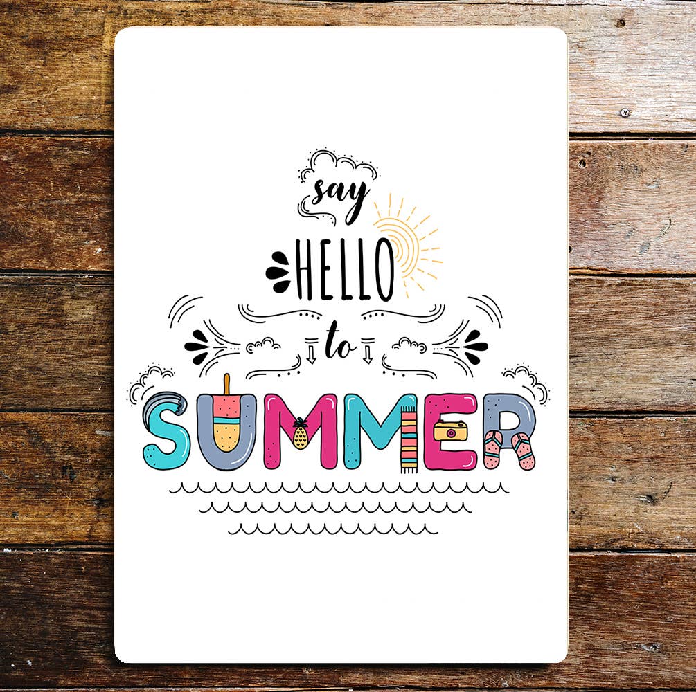 Summer motivation Metal Sign Plaque