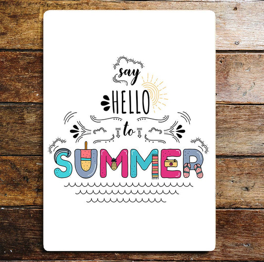 Summer motivation Metal Sign Plaque