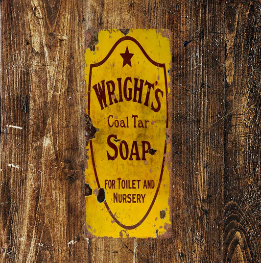 Wrights Soap - Bathroom | Metal Wall Sign