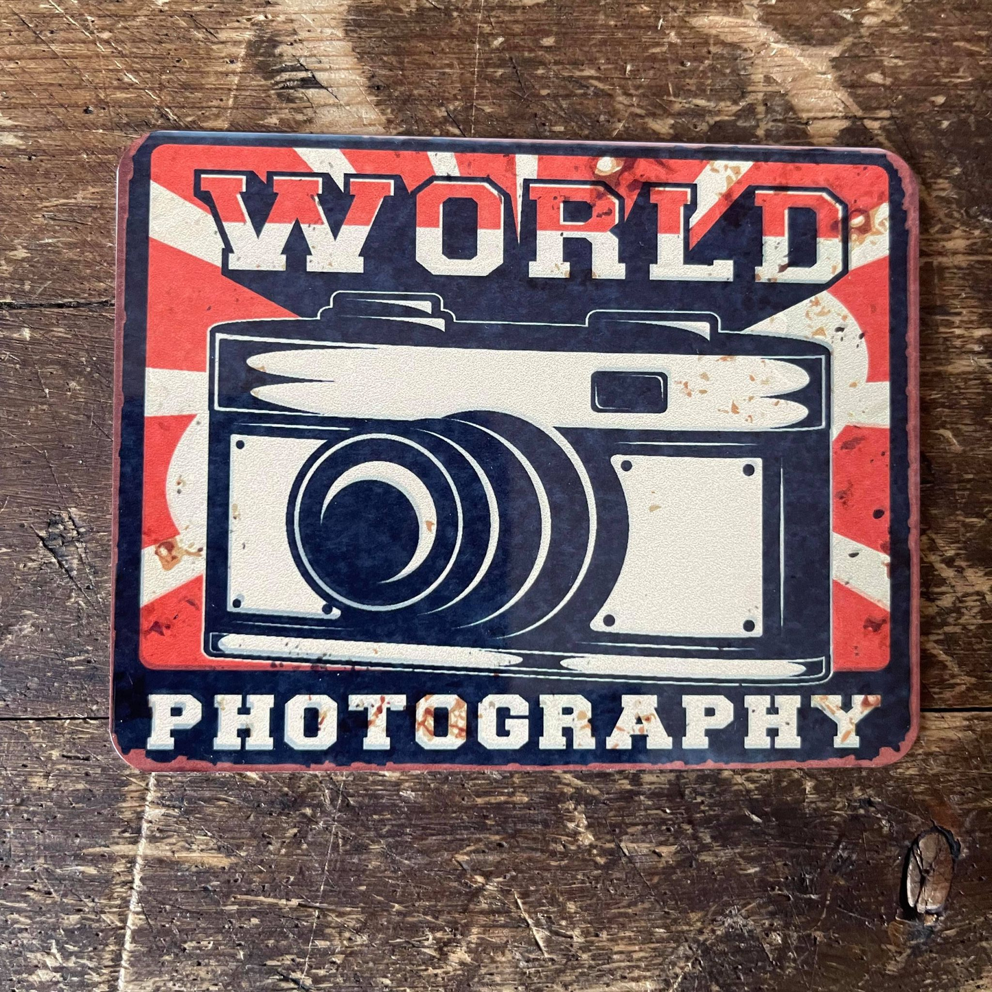 Retro World Photography Tin Sign Metal Sign Plaque