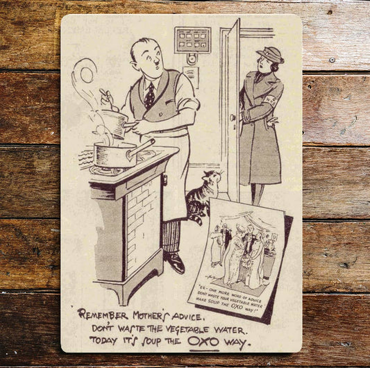 Oxo Cube Remember Mothers Advice | Metal Sign