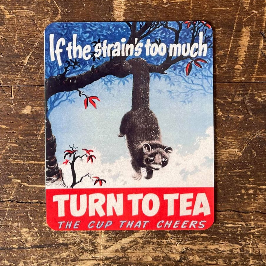 Turn To Tea Wrold War | Metal Propaganda Wall Sign