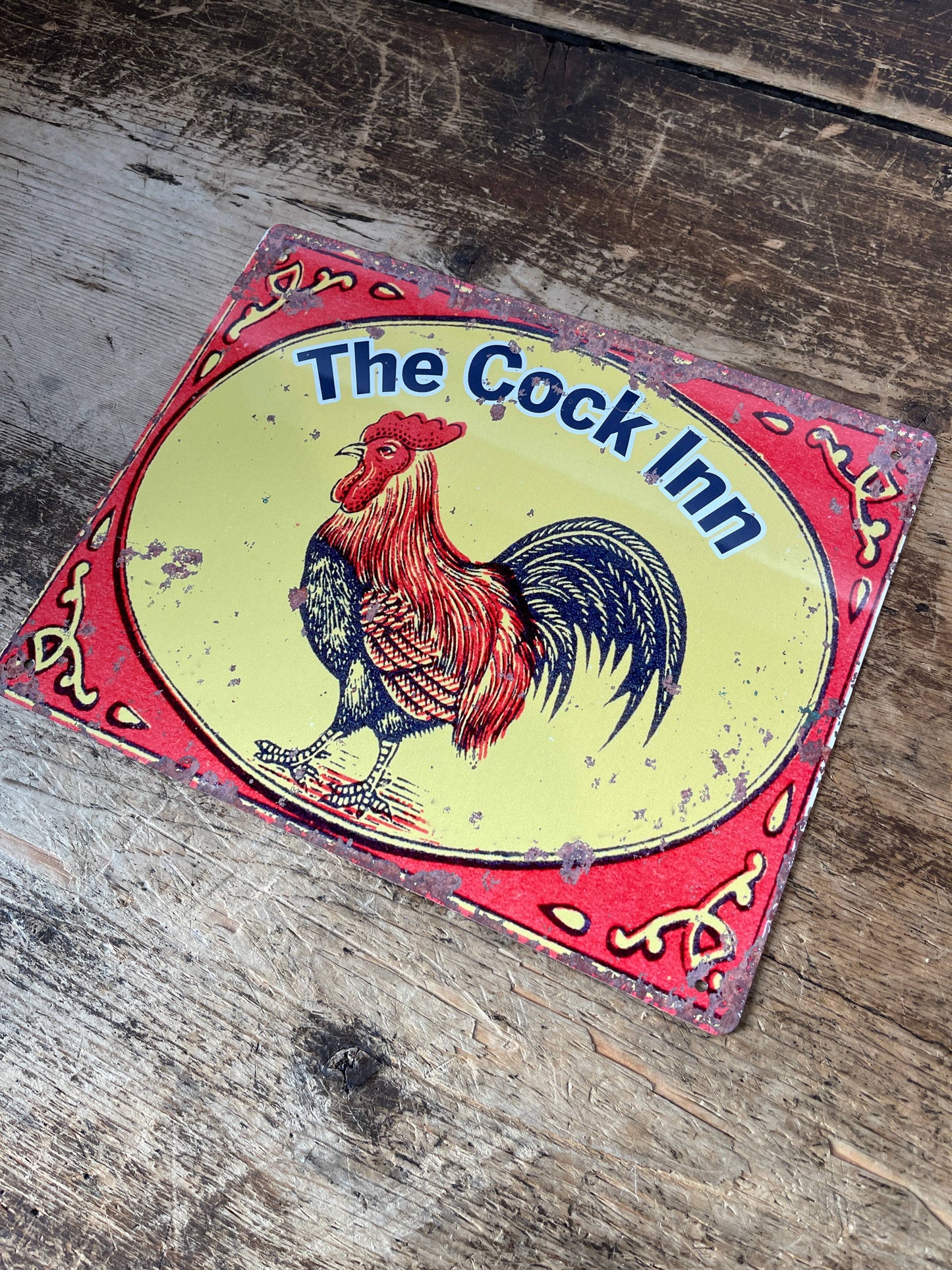 Home Pub Bar The Cock Inn Cockeral | Metal Sign
