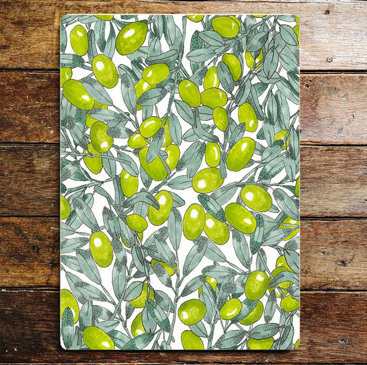 70's style Olive pattern kitchen | Metal Wall Sign
