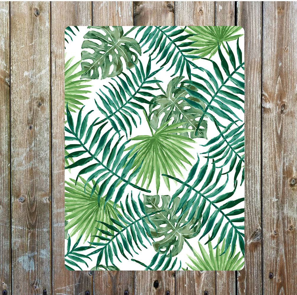 Jungle trees green lifestyle art | Metal Sign Plaque