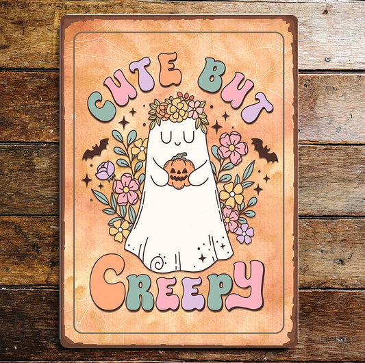 Halloween Creepy Art | Metal Sign Plaque